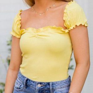 The Impeccable Pig Another Day Bodysuit Yellow